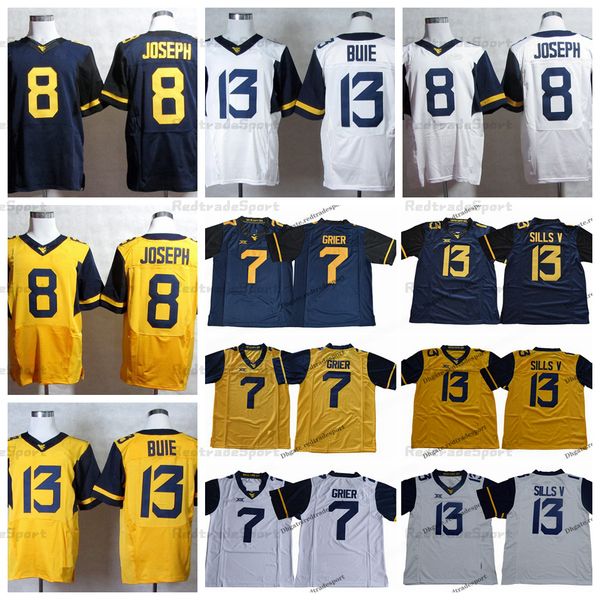 ncaa mens west virginia mountaineers 13 david sills v college football jerseys 7 will grier andrew buie 8 karl joseph university shirts s-xx, Black
ncaa mens west virginia mountaineers 13 david sills v college football jerseys 7 will grier andrew buie 8 karl joseph university shirts s-xx, Black