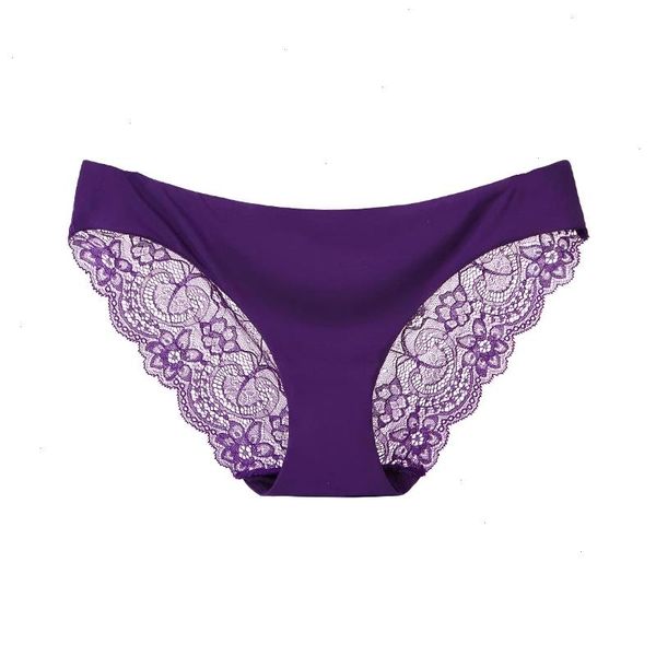 1 pcs seamless briefs panties woman lace hollow out underwear female soft plus, Black;pink 
1 pcs seamless briefs panties woman lace hollow out underwear female soft plus, Black;pink
