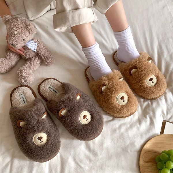 cartoon bear 3d home women men warm slippers winter plush indoor bedroom cotton shoes non-slip lovers boys girl furry fur slides, Black
cartoon bear 3d home women men warm slippers winter plush indoor bedroom cotton shoes non-slip lovers boys girl furry fur slides, Black