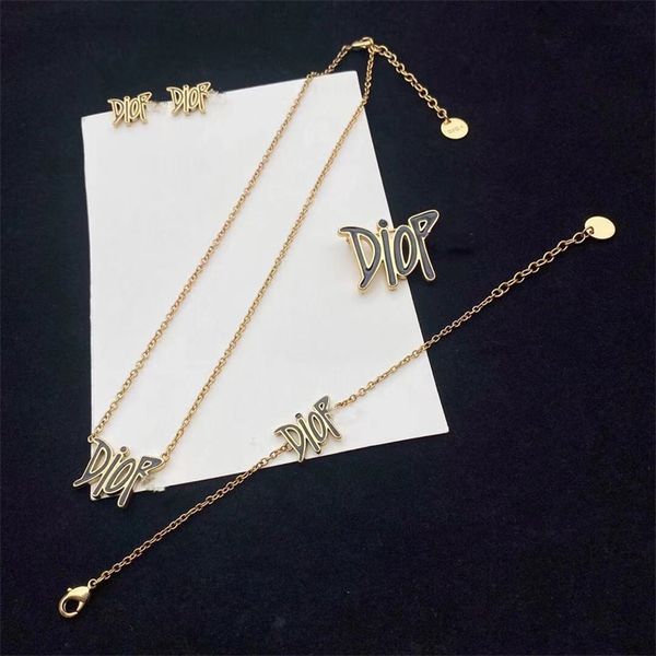 fashion online new suit female jewelry fashion necklace earrings bracelet letter brooch, Black
fashion online new suit female jewelry fashion necklace earrings bracelet letter brooch, Black