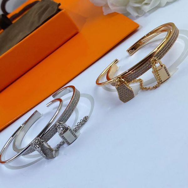 women bangles bracelet fashion designer full diamond lock head 2 in 1 bracelet high-end woman party gift jewelry, Black
women bangles bracelet fashion designer full diamond lock head 2 in 1 bracelet high-end woman party gift jewelry, Black