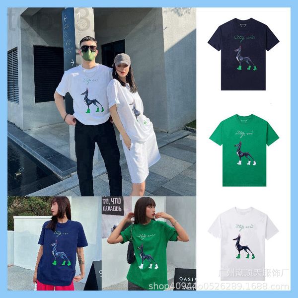 women's t-shirt designer spring and summer new fashion brand bv hound print short sleeve t-shirt round neck cartoon dog versatile loose, White
women's t-shirt designer spring and summer new fashion brand bv hound print short sleeve t-shirt round neck cartoon dog versatile loose, White