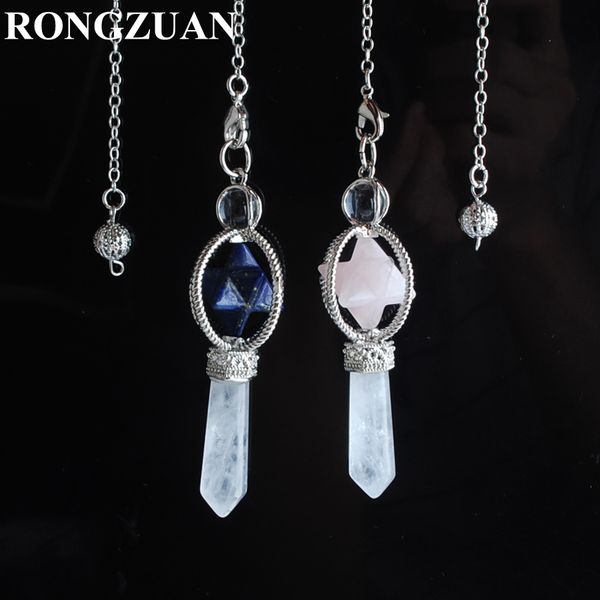 natural stone pendants pendule merkaba dowsing reiki amulet healing pendulum chain for radiesthesia quartz crystal amethyst opal labradorite, Silver
natural stone pendants pendule merkaba dowsing reiki amulet healing pendulum chain for radiesthesia quartz crystal amethyst opal labradorite, Silver