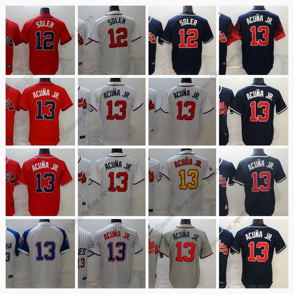 new baseball jerseys 12 jorge soler 13 ronald acuna jr. jersey size s--xxxl, Blue;black
new baseball jerseys 12 jorge soler 13 ronald acuna jr. jersey size s--xxxl, Blue;black