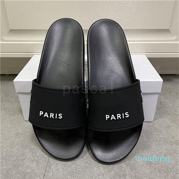 2022 men women slippers summer rubber sandals beach slide fashion scuffs indoor shoes with box 36-461973, Black
2022 men women slippers summer rubber sandals beach slide fashion scuffs indoor shoes with box 36-461973, Black