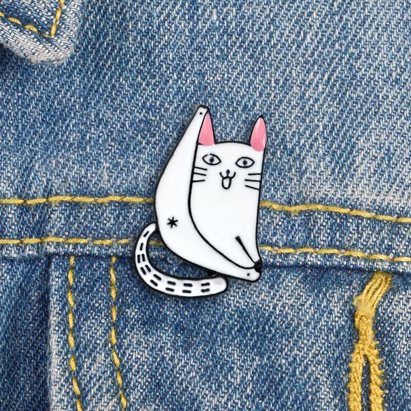 cute do the splits animal pink ear white cat brooches for women japanese badges enamel paint lapel pins denim shirt gift bag accessories col, Gray
cute do the splits animal pink ear white cat brooches for women japanese badges enamel paint lapel pins denim shirt gift bag accessories col, Gray