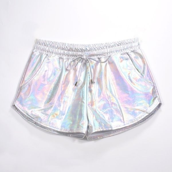 women shiny metallic shorts summer holographic wet look casual elastic drawstring festival rave booty shorts y200512, White;black
women shiny metallic shorts summer holographic wet look casual elastic drawstring festival rave booty shorts y200512, White;black