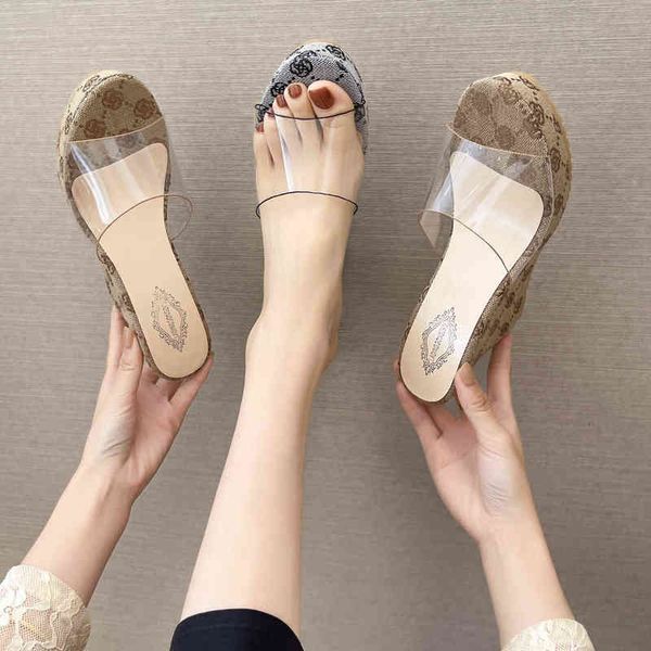summer slippers pvc transparent peep toe platform wedges slippers sandals women fashion high heels female shoes 10cm gold y220521, Black
summer slippers pvc transparent peep toe platform wedges slippers sandals women fashion high heels female shoes 10cm gold y220521, Black