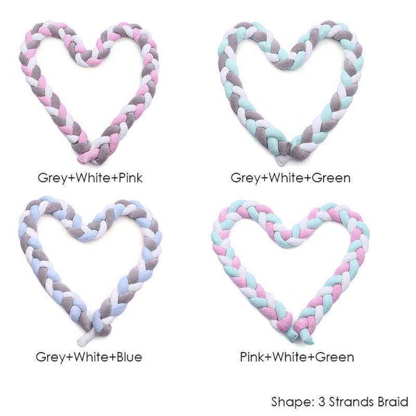baby crib bumper knotted braided bumper 3m/2/m/1m handmade soft knot cushion nursery cradle decor newborn crib protector cotton g220421
baby crib bumper knotted braided bumper 3m/2/m/1m handmade soft knot cushion nursery cradle decor newborn crib protector cotton g220421