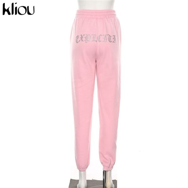 kliou mid waist knitted pencil pants women trousers drawstring pants pockets letter appliques sweatpants pantalon femme t200223, Black;white
kliou mid waist knitted pencil pants women trousers drawstring pants pockets letter appliques sweatpants pantalon femme t200223, Black;white