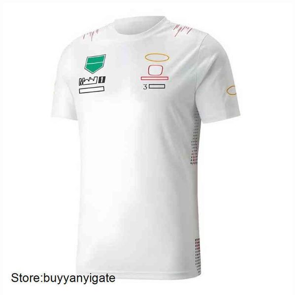 2022 formula 1 racing suit new f1 t-shirt team uniforms short sleeve custom racer same style car fans casual oversized t-shirts mo287i, White;black
2022 formula 1 racing suit new f1 t-shirt team uniforms short sleeve custom racer same style car fans casual oversized t-shirts mo287i, White;black