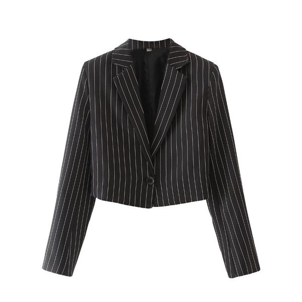 women's suits & blazers 2022 spring and autumn long sleeve striped one button ladies short suit black jacket women's omen's, White;black
women's suits & blazers 2022 spring and autumn long sleeve striped one button ladies short suit black jacket women's omen's, White;black