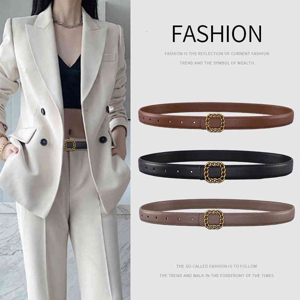 belts women's square buckle cowhide belt thin 2.3 simple and versatile decorative suit women eme9, Black;brown
belts women's square buckle cowhide belt thin 2.3 simple and versatile decorative suit women eme9, Black;brown