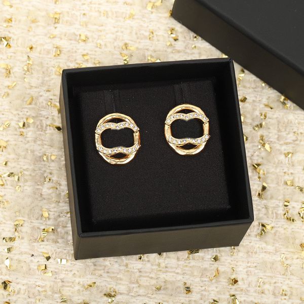 2022 charm oval shape stud earring with diamond in 18k gold plated for women engagement jewelry gift have box stamp ps4107, Golden
2022 charm oval shape stud earring with diamond in 18k gold plated for women engagement jewelry gift have box stamp ps4107, Golden