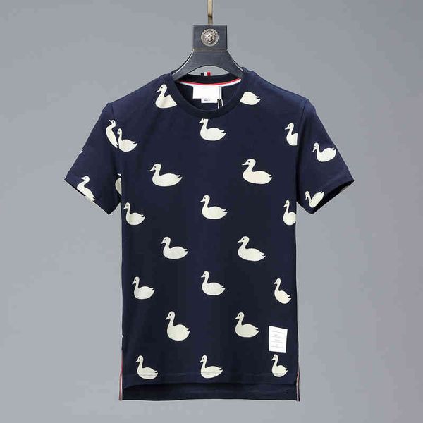 tb t shirt short sleeve summer round neck duckling print t-shirt men's and women's high-quality pure cotton versatile loose design, White;black
tb t shirt short sleeve summer round neck duckling print t-shirt men's and women's high-quality pure cotton versatile loose design, White;black