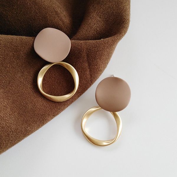 brown earrings vintage matte drop earrings for women metal fashion statement dangle earring trend jewelry, Silver
brown earrings vintage matte drop earrings for women metal fashion statement dangle earring trend jewelry, Silver