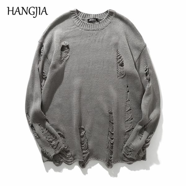 wash hole ripped knit sweaters men women streetwear hip hop pullovers jumper fashion oversized all-match men winter clothes 201126, White;black
wash hole ripped knit sweaters men women streetwear hip hop pullovers jumper fashion oversized all-match men winter clothes 201126, White;black