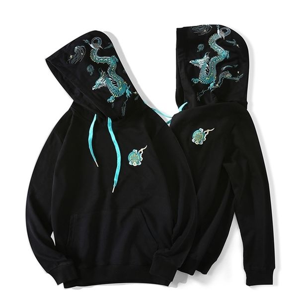 autumn and winter style factory direct sales chinese style brand embroidery hoodie national trend hip-hop lovers hooded men 201128, Black
autumn and winter style factory direct sales chinese style brand embroidery hoodie national trend hip-hop lovers hooded men 201128, Black