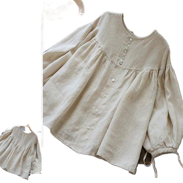 european and american 2021 retro lantern sleeve jacket women button cotton linen cuff strap jacket flounce shirt g3v8#, White
european and american 2021 retro lantern sleeve jacket women button cotton linen cuff strap jacket flounce shirt g3v8#, White