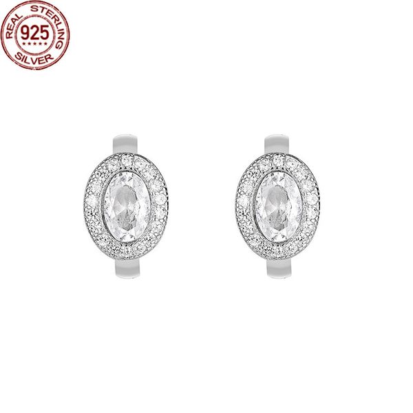 s925 pure silver ear nail female korean version simple and fashionable oval real zircon charm earrings with versatile temperament exquisit, Golden
s925 pure silver ear nail female korean version simple and fashionable oval real zircon charm earrings with versatile temperament exquisit, Golden