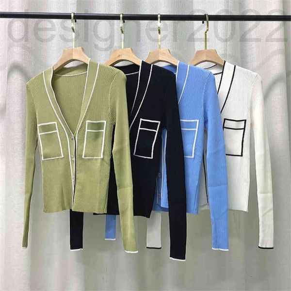 women's sweaters designer ed knitted v-neck single breasted cardigan slim elastic sunscreen fashion ol luxurious jacket 22 spring and s, White;black
women's sweaters designer ed knitted v-neck single breasted cardigan slim elastic sunscreen fashion ol luxurious jacket 22 spring and s, White;black