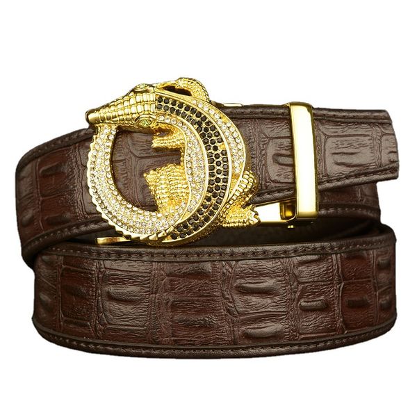 2022 men's design belt classic fashion leather business casual belts wholesale women's domineering crocodile head automatic buckle, Black;brown
2022 men's design belt classic fashion leather business casual belts wholesale women's domineering crocodile head automatic buckle, Black;brown