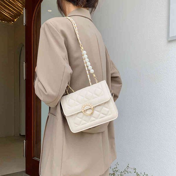 2022 summer new bag women's fashion pearl chain small square lingge single shoulder bag msenger designer bags
2022 summer new bag women's fashion pearl chain small square lingge single shoulder bag msenger designer bags