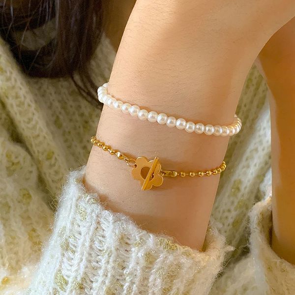 vintage imitation pearl beaded bracelet set women's boho personality creative charm bracelets girl couple jewelry gift, Golden;silver
vintage imitation pearl beaded bracelet set women's boho personality creative charm bracelets girl couple jewelry gift, Golden;silver