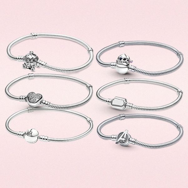 s925 silver bracelets for women diy jewelry fit pandora beads charms sparkling mouse heart clasp snake chain bracelet with original box lady, Golden;silver
s925 silver bracelets for women diy jewelry fit pandora beads charms sparkling mouse heart clasp snake chain bracelet with original box lady, Golden;silver