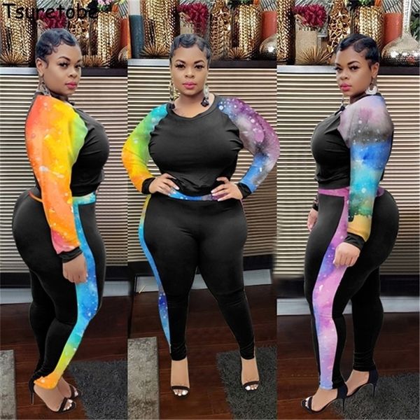 tsuretobe plus size leopard 2 piece set women tie dye fall clothes for women patchwork woman tshirts woman pants bodycon outfits lj201126, White
tsuretobe plus size leopard 2 piece set women tie dye fall clothes for women patchwork woman tshirts woman pants bodycon outfits lj201126, White