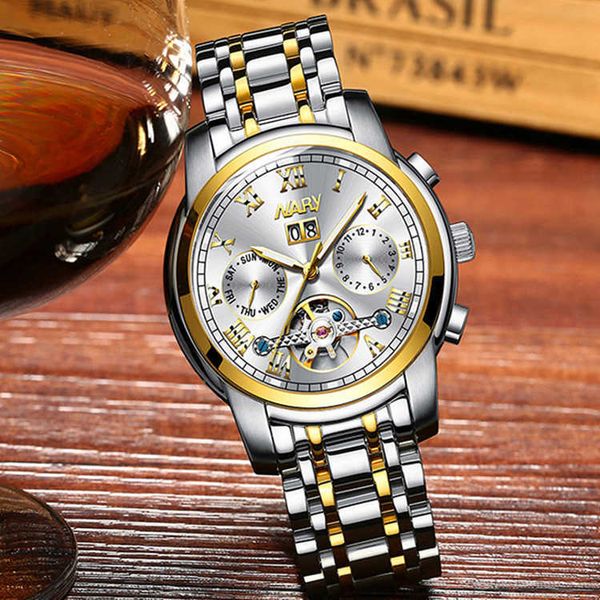 fashion business watch men's multi-function tourbillon hollow out automatic mechanical watch, Slivery;brown
fashion business watch men's multi-function tourbillon hollow out automatic mechanical watch, Slivery;brown