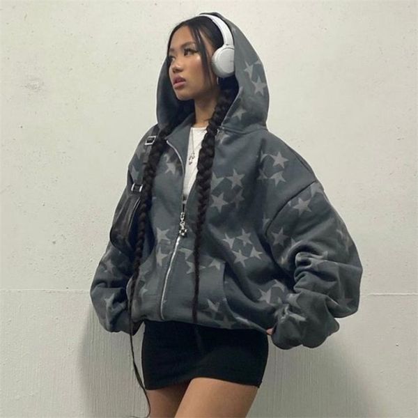 vintage star graphic hoodies jacket y2k oversized long sleeve sweatshirt streetwear fashion harajuku print pocket zipper hoodie 220804, Black
vintage star graphic hoodies jacket y2k oversized long sleeve sweatshirt streetwear fashion harajuku print pocket zipper hoodie 220804, Black