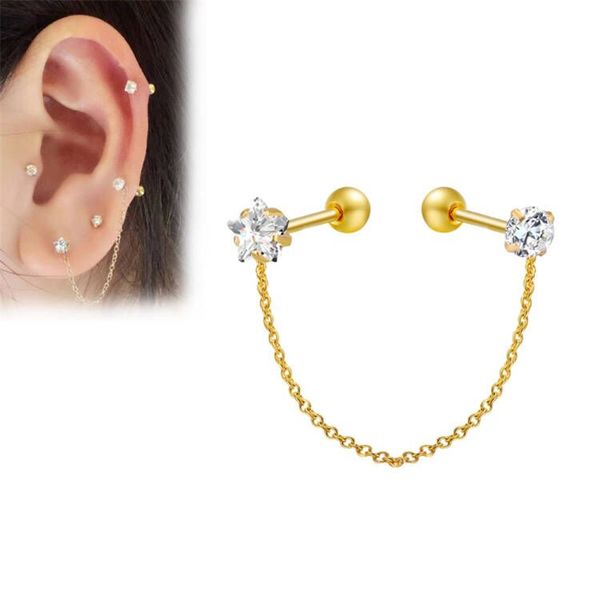 new arrive stainless steel 4mm star round zircon with 30mm chain earrings for women girl 60pcs/lot, Golden;silver
new arrive stainless steel 4mm star round zircon with 30mm chain earrings for women girl 60pcs/lot, Golden;silver