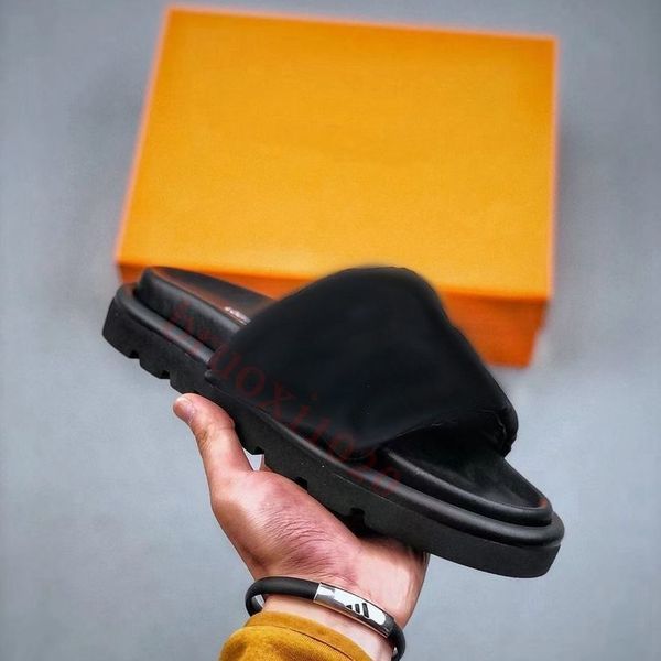 pool designer pillow comfort slippers mules men women velcro sandals nylon wide strap filled soft down letter embossing flat slide rubber jh, Black
pool designer pillow comfort slippers mules men women velcro sandals nylon wide strap filled soft down letter embossing flat slide rubber jh, Black