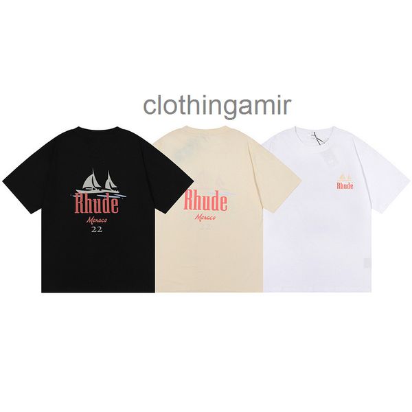 designer t shirts rhude2022 summer new short sleeve fashion sailboat print t-shirt round neck sportswear men's and women's, White;black
designer t shirts rhude2022 summer new short sleeve fashion sailboat print t-shirt round neck sportswear men's and women's, White;black