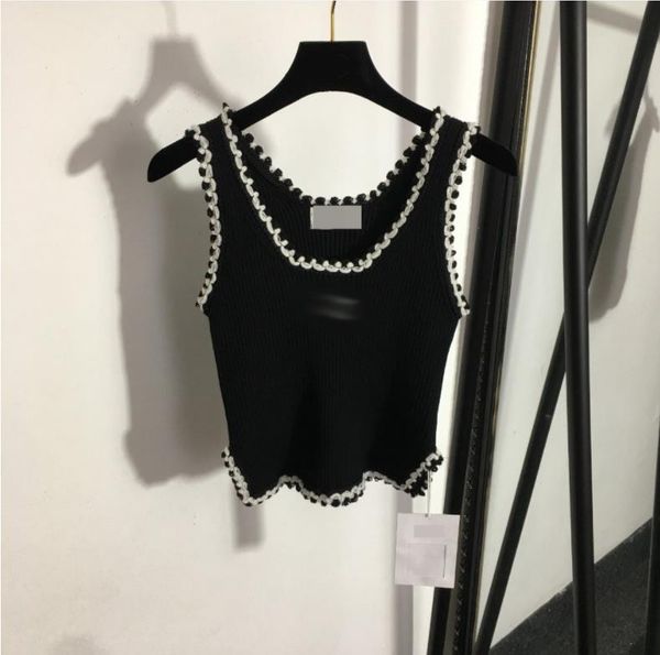 67 2022 runway summer brand same style t shirt white black crew neck sleeveless pullover women's sweaters meiyi
67 2022 runway summer brand same style t shirt white black crew neck sleeveless pullover women's sweaters meiyi