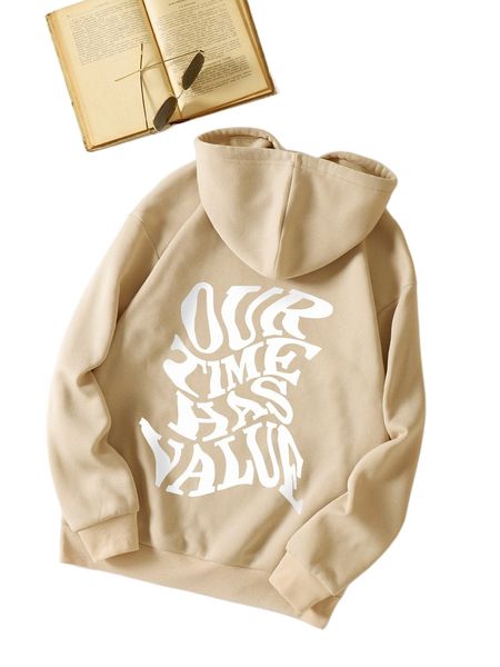 slogan graphic drawstring thermal lined hoodie u3mc#, Black
slogan graphic drawstring thermal lined hoodie u3mc#, Black