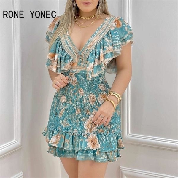 women chic deep v neck butterfly sleeves a line button disty floral print ruffle hem folds mini dress 220509, Black;gray
women chic deep v neck butterfly sleeves a line button disty floral print ruffle hem folds mini dress 220509, Black;gray