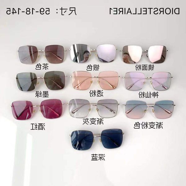 50% discount for factory direct salesnew d net red star same stellaire1 large frame cd sunglasses women's fashion, White;black