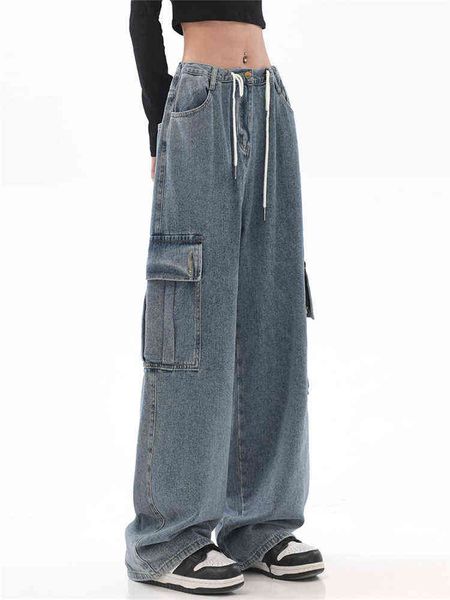 2022 autumn harajuku pockets patchwork cargo jeans y2k blue high waist streetwear 90s baggy jeans women pants wide leg streetwe t220728
2022 autumn harajuku pockets patchwork cargo jeans y2k blue high waist streetwear 90s baggy jeans women pants wide leg streetwe t220728