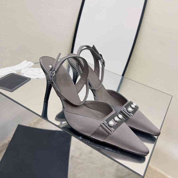 sandals woman silk shoes sandals pearl high heels metal decoration pointed toe velvet pumps designer spring, Black
sandals woman silk shoes sandals pearl high heels metal decoration pointed toe velvet pumps designer spring, Black