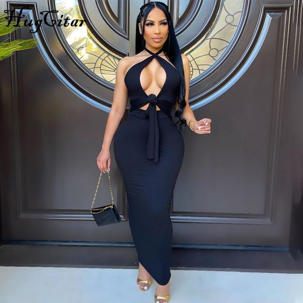 2022 solid hollow out sleeveless bandage slim bodycon maxi dress summer women fashion party club robe y2k, Black;gray
2022 solid hollow out sleeveless bandage slim bodycon maxi dress summer women fashion party club robe y2k, Black;gray