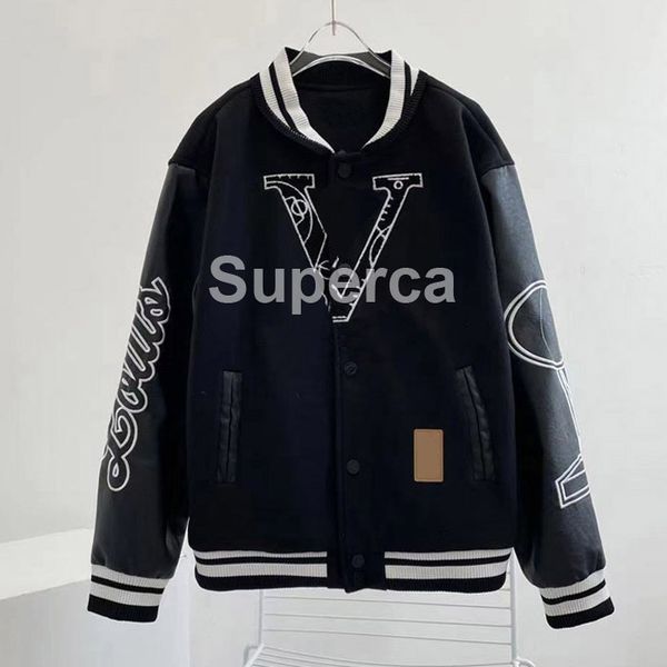 baseball uniform flocking coat leather sleeves fashion jacket single breasted warm jackets couples women men varsity coats men's design, Black;brown
baseball uniform flocking coat leather sleeves fashion jacket single breasted warm jackets couples women men varsity coats men's design, Black;brown