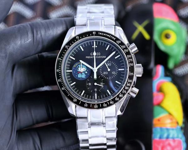 44mm mens automatic mechanical watch blue black ceramic canvas leather stainless steel luminous, Slivery;brown
44mm mens automatic mechanical watch blue black ceramic canvas leather stainless steel luminous, Slivery;brown