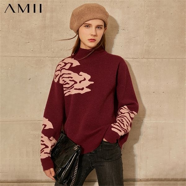 amii minimalism autumn winter sweaters for women fashion floral thick women's turtleneck sweater female pullover 12070586 201221, White;black
amii minimalism autumn winter sweaters for women fashion floral thick women's turtleneck sweater female pullover 12070586 201221, White;black