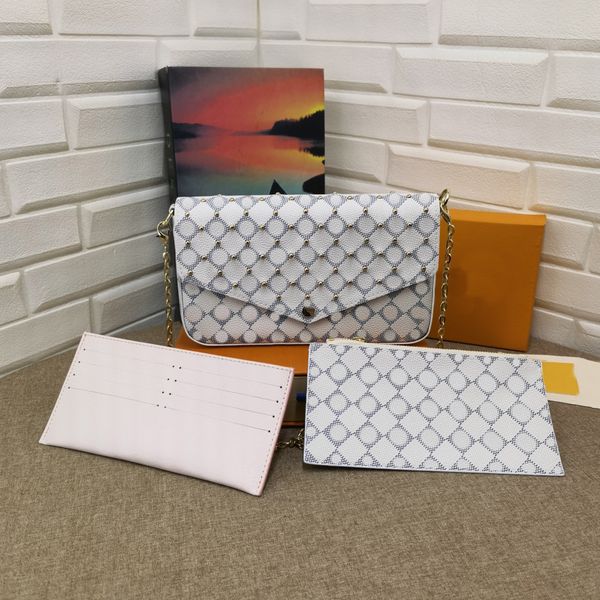 tz women's felicie chain purse shoulder bag designer wallet clutch three piece set card holder
tz women's felicie chain purse shoulder bag designer wallet clutch three piece set card holder