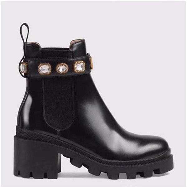 woman's leather shoes lace up ribbon belt buckle ankle boots factory direct female rough heel round head autumn 260r, Black
woman's leather shoes lace up ribbon belt buckle ankle boots factory direct female rough heel round head autumn 260r, Black