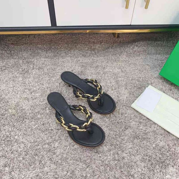 sandals spring woven chain sandals round head thin heel high-heeled slippers fashion versatile flip flops, Black
sandals spring woven chain sandals round head thin heel high-heeled slippers fashion versatile flip flops, Black