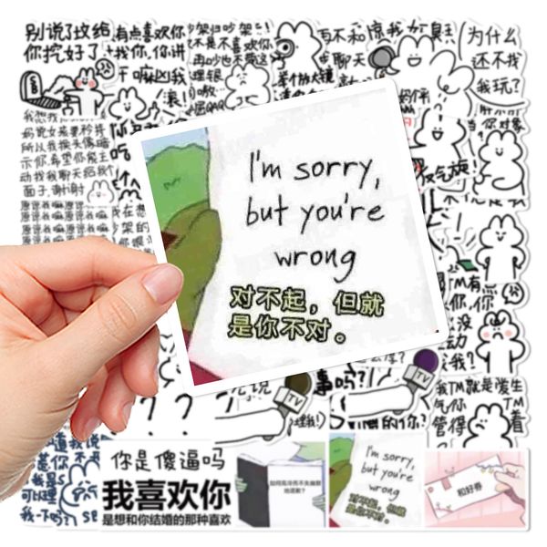 50pcs skateboard stickers graffiti funny love quarrel for car baby scrapbooking pencil case diary phone lapplanner decoration book album kid
50pcs skateboard stickers graffiti funny love quarrel for car baby scrapbooking pencil case diary phone lapplanner decoration book album kid