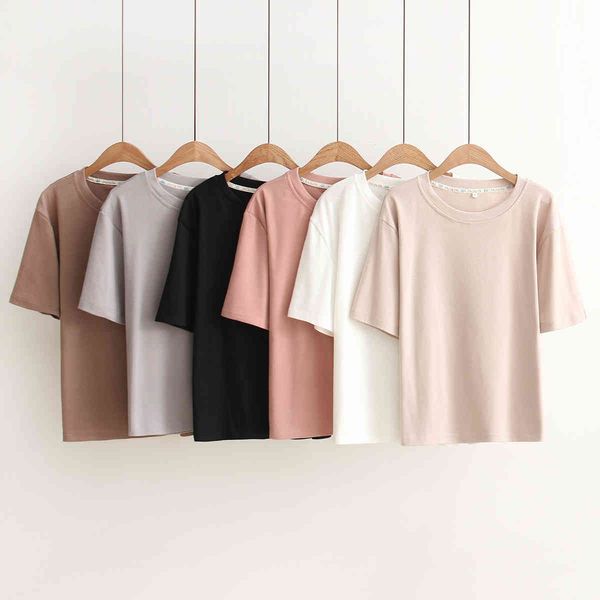 summer simple solid color t-shirt cotton woman short for women women shirts white letter print t-shirt
summer simple solid color t-shirt cotton woman short for women women shirts white letter print t-shirt